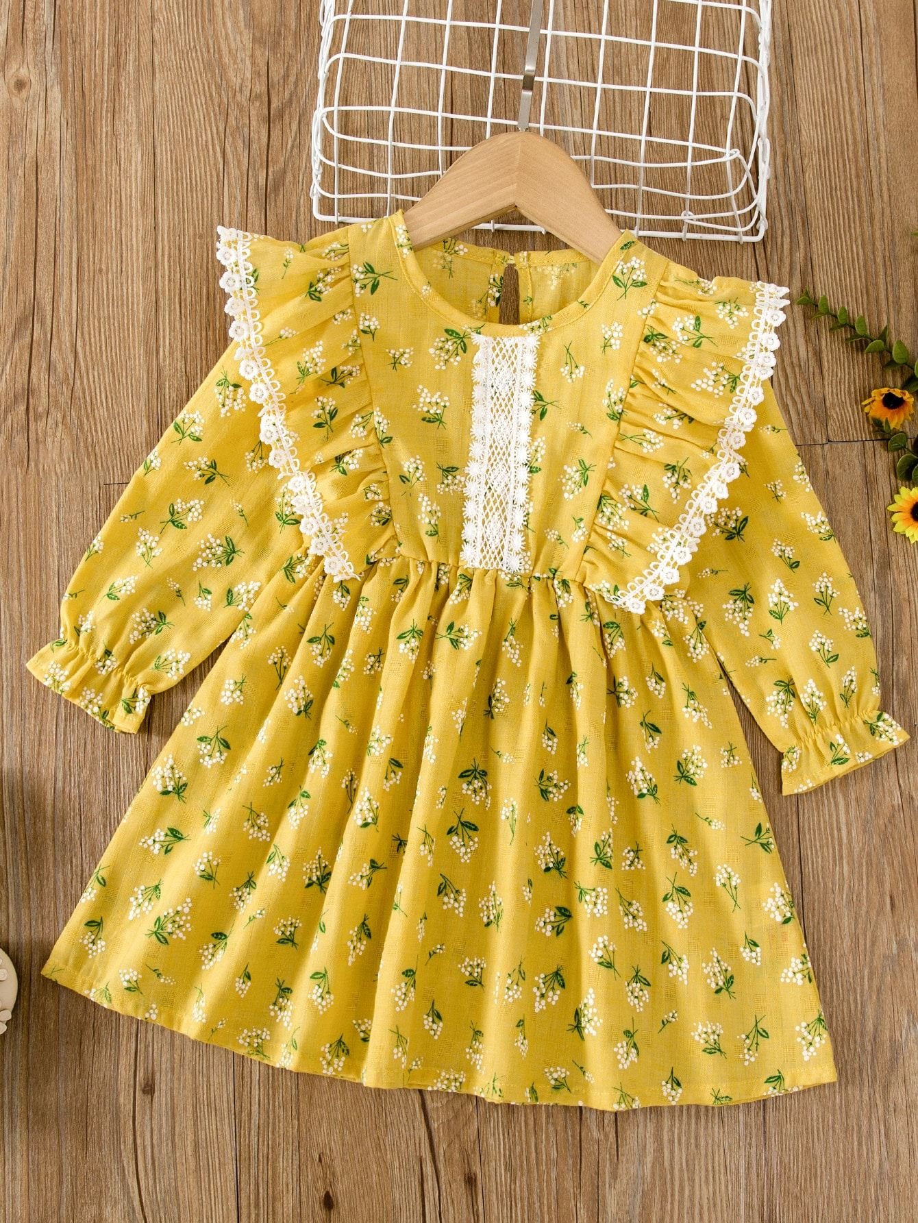 Girls’ Floral Frock Dress