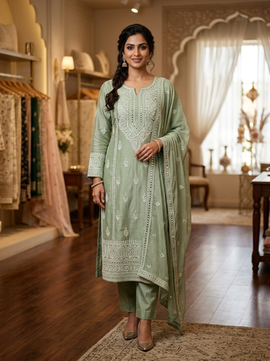 Sage Heritage Straight Suit